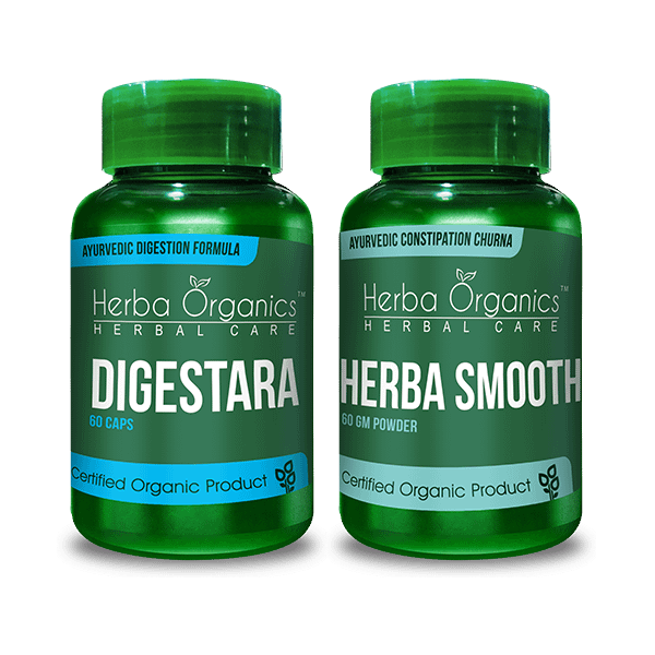 Ayurvedic Medicine for Constipation and Acidity Pack Herba Organics